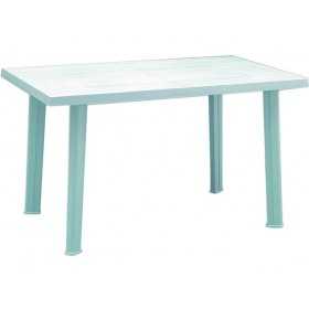 RECTANGULAR WHITE VELO POLYPROPYLENE TABLE cm.126x76h.