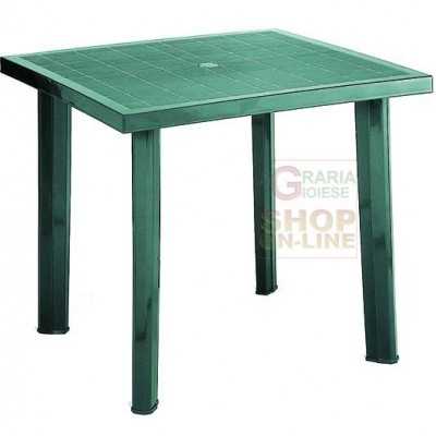 TAVOLO IN RESINA WEEKEND QUADRATI 80x80 VERDE 