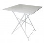FOLDING SQUARE TABLE OF WHITE COLOR CM. 70X70X71