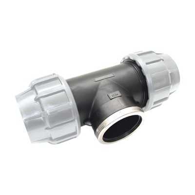 TEE FEMALE TUBE BLACK 20X1 / 2X20
