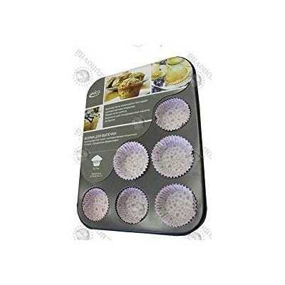 Pan for 12 cavity muffins mold with Non-stick and Anti-scratch