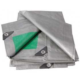 HEAVY EYELET COVER GR. 180 SQM GREEN-GRAY COLOR MT. 3x2