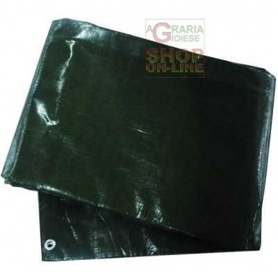 HEAVY EYELET COVER GR. 200 SQM GREEN COLOR MT. 4x6