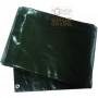 TELO OCCHIELLATO PESANTE GR. 200 MQ COLORE VERDE MT. 4x6 