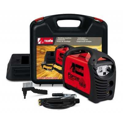 TELWIN INVERTER FORCE 165 WELDING MACHINE + KIT + VAL.PLAST