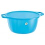 Blue rounded plastic basin diam. cm. 40