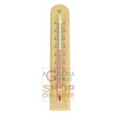 WALL THERMOMETER BEECH WOOD BASE CM. 24 X 5