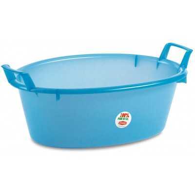 Bacinella In Plastica Ovale Azzurra diam. cm. 45 lt. 12 