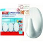 TESA ADHESIVE HOOKS POWERSTRIPS OVAL SMALL WHITE PCS 3