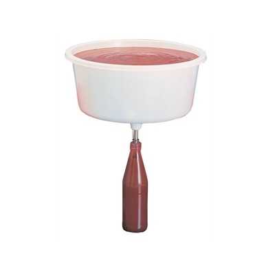 BOTTLE FILLER WITH VALVE DISPENSER LT. 22 FOR TOMATO SAUCE
