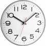 TFA WALL CLOCK WITH SILVER PLASTIC FRAME