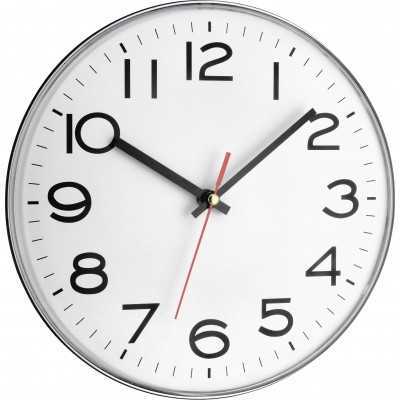 TFA WALL CLOCK WITH SILVER PLASTIC FRAME