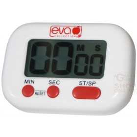White red eva digital timer with magnet and clip mm. 88x48x18