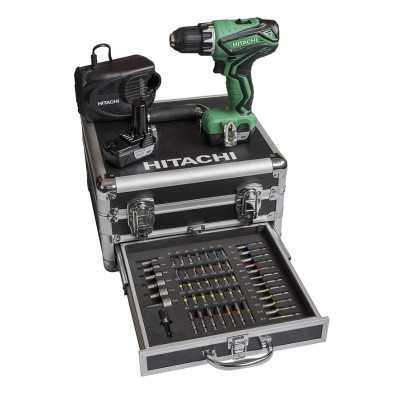 DRILL DRIVER HITACHI DS10DAL WITH 2 BATTERY 10,8V LITHIUM 1.5AH