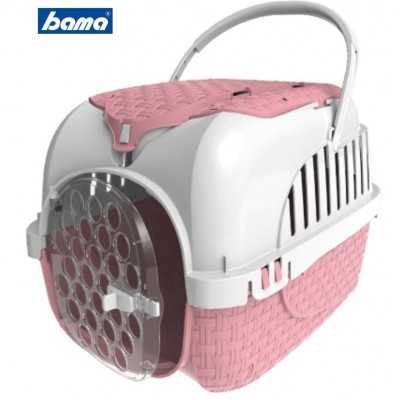 Carrier for dogs cats and bunnies Bama VOYAGER PINK with full