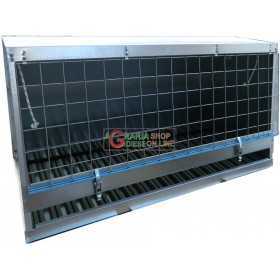 CAR DOG CARRIER IN GALVANIZED SHEET CM. 87.5 x 43 x 47