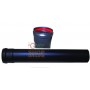 TUBO SMALBO PER STUFA PELLET MM. 1 SMALTATO NERO OPACO CM. 8 X