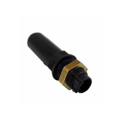 PLASTIC HOSE OUTLET WITH BRASS NUT MM. 10