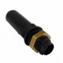 PLASTIC HOSE OUTLET WITH BRASS NUT MM. 10