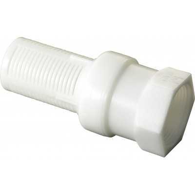 FOOT VALVE HOLES IN WHITE NYLON WITH FILTER DIAM. 1-1 / 2