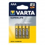 VARTA BATTERIA LONGLIFE BATTERIE ALCALINE MINI STILO PZ. 4 