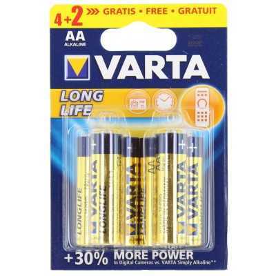 VARTA BATTERIA LONGLIFE BATTERIE ALCALINE STILO PZ. 6 