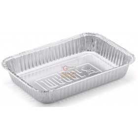 ALUMINUM CONTAINER TRAY 12 PORTIONS CM. 36 X 29 X 4.5H. PZ. 1