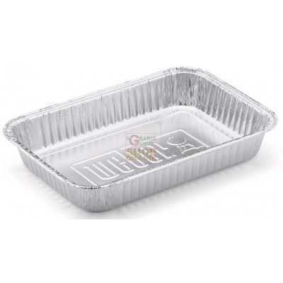 ALUMINUM CONTAINER TRAY 12 PORTIONS CM. 36 X 29 X 4.5H. PZ. 1