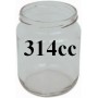 GLASS JARS CC. 314/63 PCS. 30 WITH CAPS