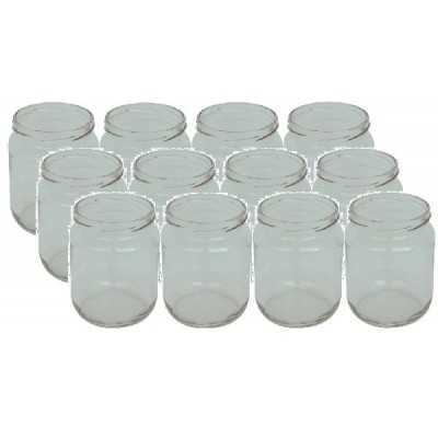 GLASS JARS CC. 580/70 PCS. 20 WITH CAPS