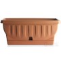 Vaso fioriera Bama Natura con sottovaso colore terracotta cm.