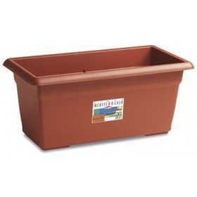Rectangular Mediterranean Plastic Planter Pot cm. 60x32x28h.
