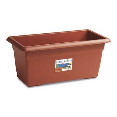 Rectangular Mediterranean Plastic Planter Pot cm. 60x32x28h.