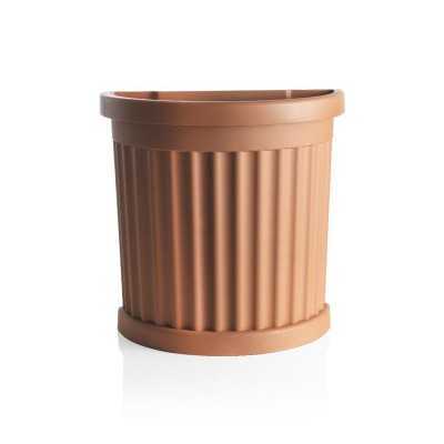 PLASTIC VASE BAMA ROMA TERRACOTTA WITH SAUCER CM. 27x52x49h