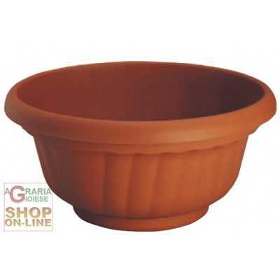 VASO IN PLASTICA SIBARI CON SOTTOVASO CM. 35 