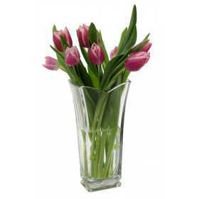 GLASS VASE FROM VINCIANA FLOWERS IN CARDBOARD