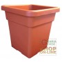 SQUARE VASE IN PLASTIC MAXI CM. 32 X 32 X 32H