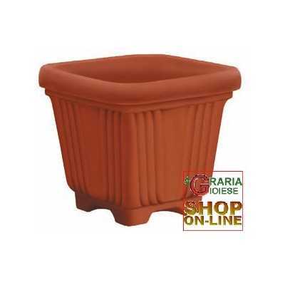 VASO QUADRO IN PLASTICA SUTRI CM. 43 x 43 x 38H 