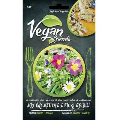 VEGAN FRIEND SEMI DI MIX AROMATICHE E FIORI EDIBILI PER LA