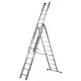 VENUS ALUMINUM LADDER THREE RAMPS 10 STEPS MT. 3.00-7.40