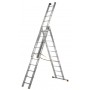 VENUS SCALA ALLUMINIO TRE RAMPE 10 GRADINI MT. 3,00-7,40 