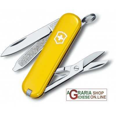 VICTORINOX CLASSIC SD MULTIPURPOSE KEYCHAIN KNIFE COLOR YELLOW