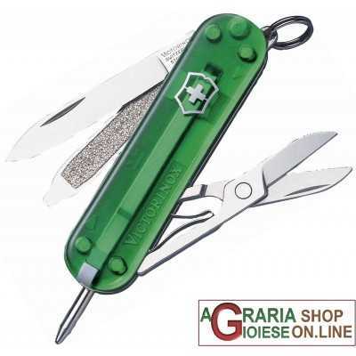 VICTORINOX CLASSIC SIGNATURE EMERALD KNIFE KEYCHAIN