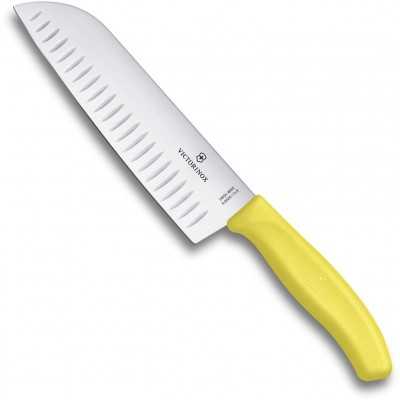VICTORINOX COLELLO SANTOKU KITCHEN HANDLE FIBROX YELLOW