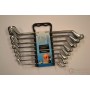 Einhell Set 8 chiavi poligonali doppie curvate CV con supporto 