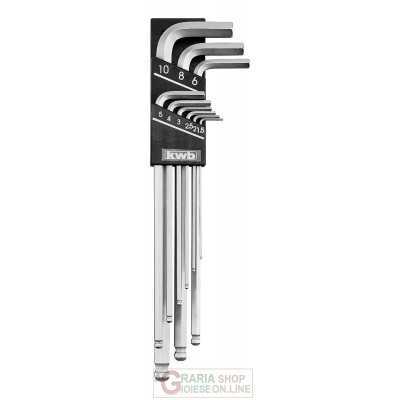 Einhell Set 9 chiavi a brugola lunghe 