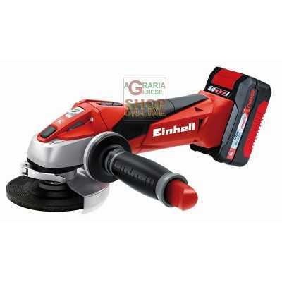 Einhell Cordless angle grinder 18v lithium 1.5 ah TE-AG 18