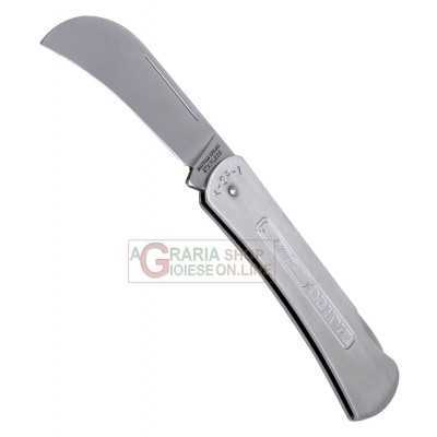 BAHCO FOLDING KNIFE FOR GARDENING IN STAINLESS STEEL HOOK BLADE