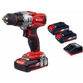 Einhell Trapano avvitatore a batteria TE-CD 18/2 Li Kit con 2