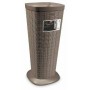 Elegant umbrella stand in Tortora wicker finish cm.